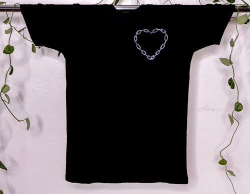 Heart Chain t-shirt - black