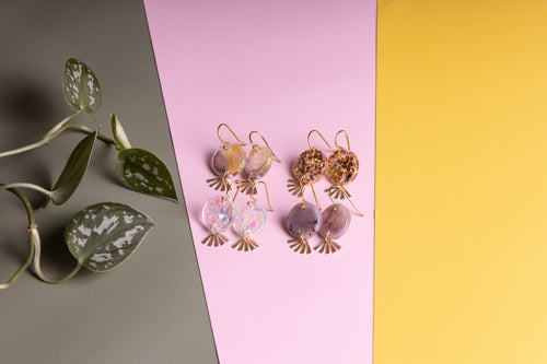 Fan Drop Earrings