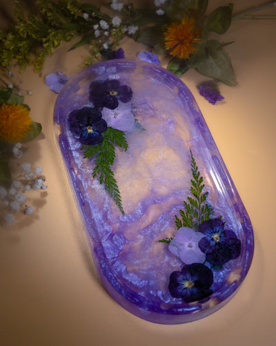 Purple Pansy Tray