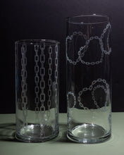 Load image into Gallery viewer, Etched Glass Vase